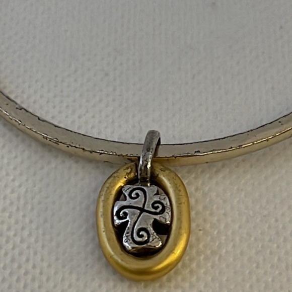 Brighton and Alex & Ani Silver Bangle Bracelets Cross, Cupcake, Friends Forever - Picture 11 of 16